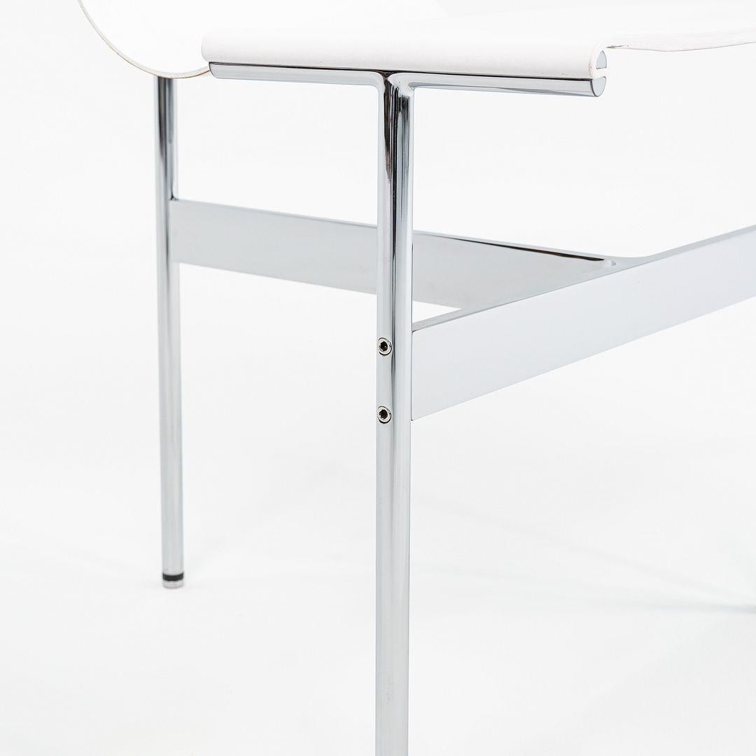 Ensemble de quatre chaises de salle à manger à dossier Gratz TG-10 en cuir avec cadre, fabriquées sur commande en vente 3