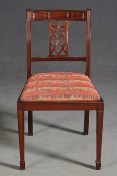 Set of Four Mahogany Dining Chairs in the Style of Georg III