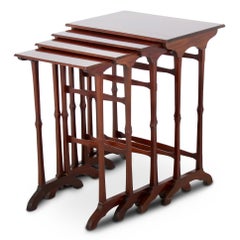 Set of Four Mahogany Nesting Tables