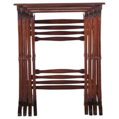 Set of Four Mahogany Nesting Tables