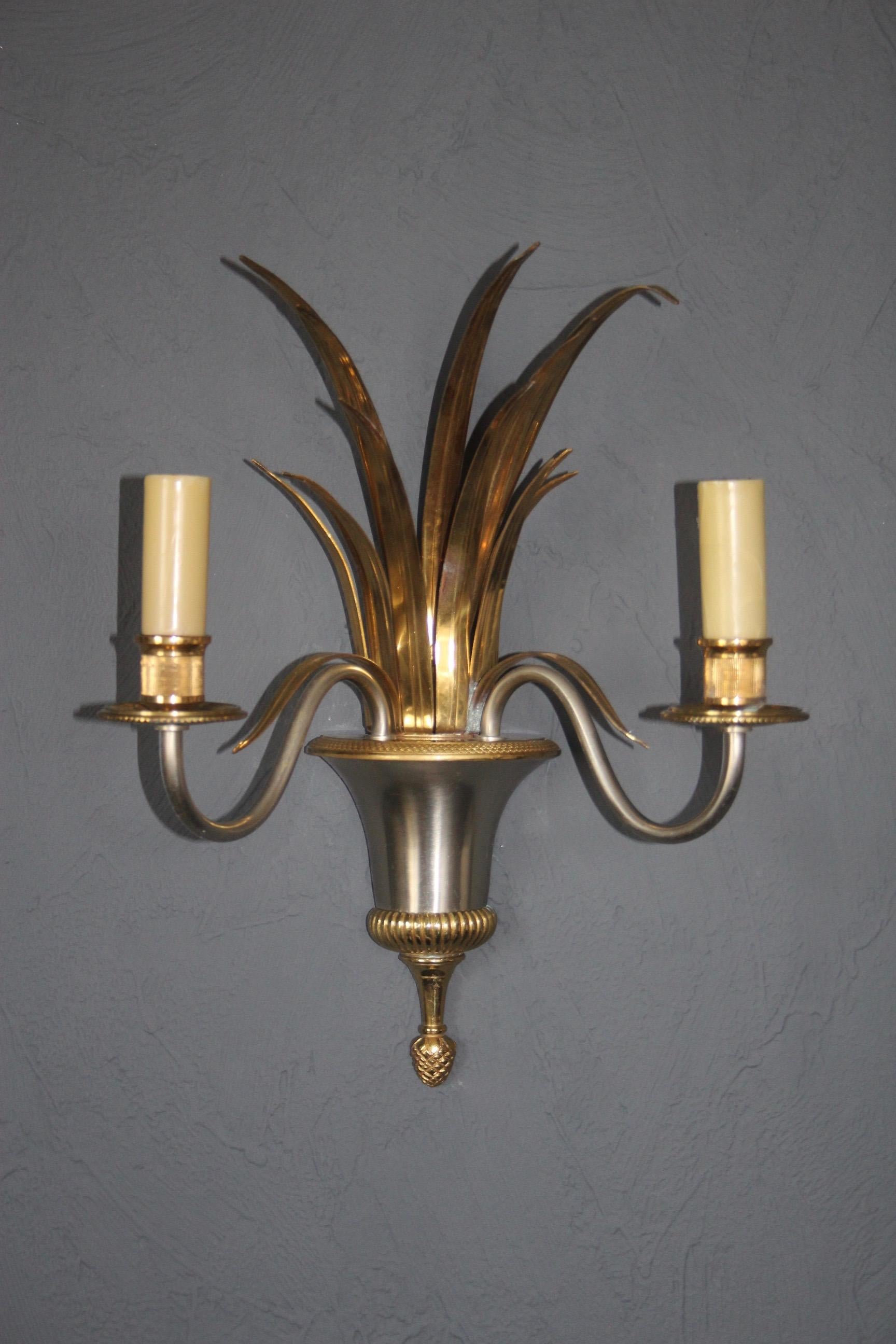 French Set of Four Maison Charles Wall Light