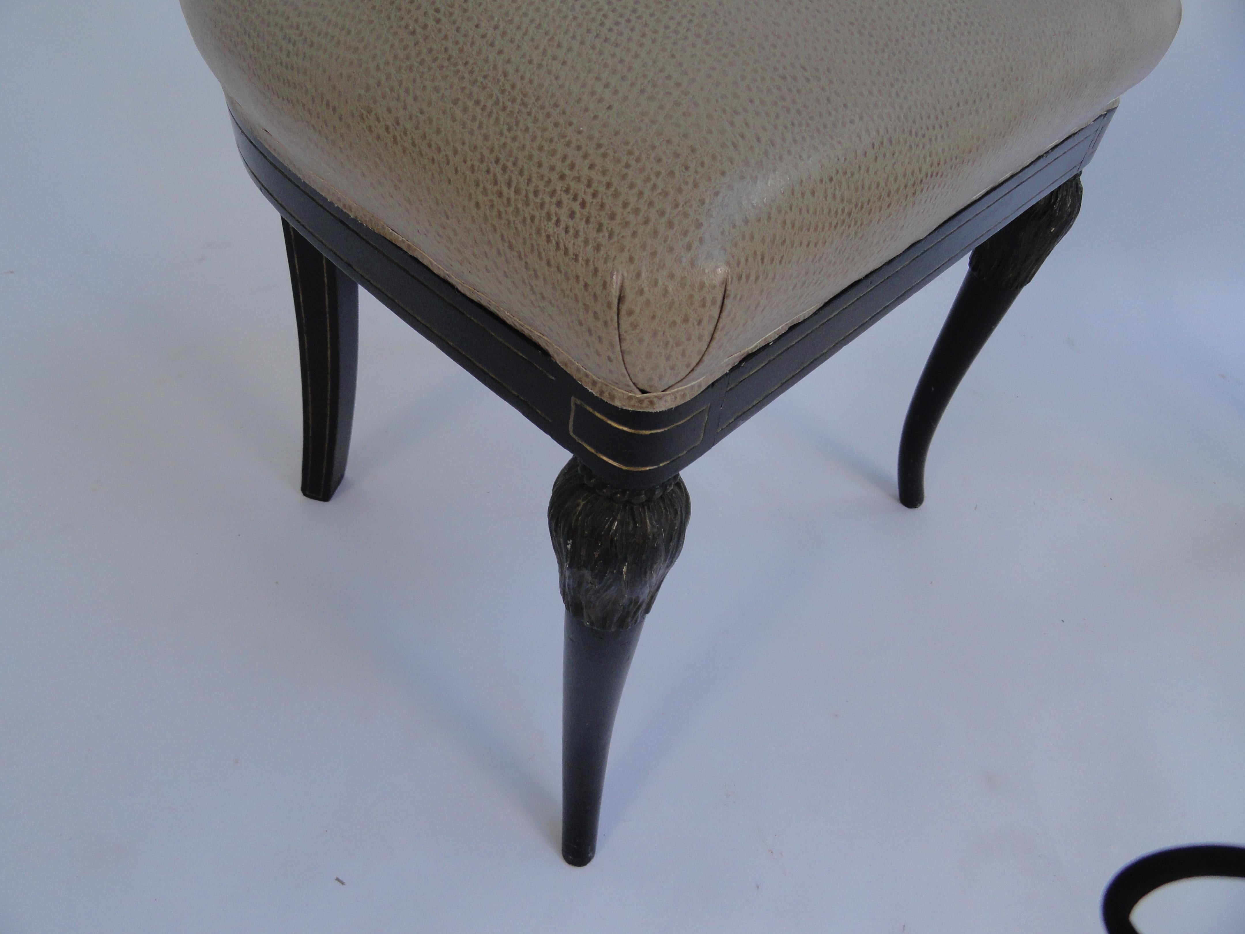 Set of Four Maison Jansen Side Chairs For Sale 1
