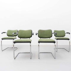 Satz von vier Marcel Breuer Cesca Stühlen von Gavina, um 1970