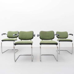 Set of Four Marcel Breuer Cesca Chairs by Gavina, circa 1970