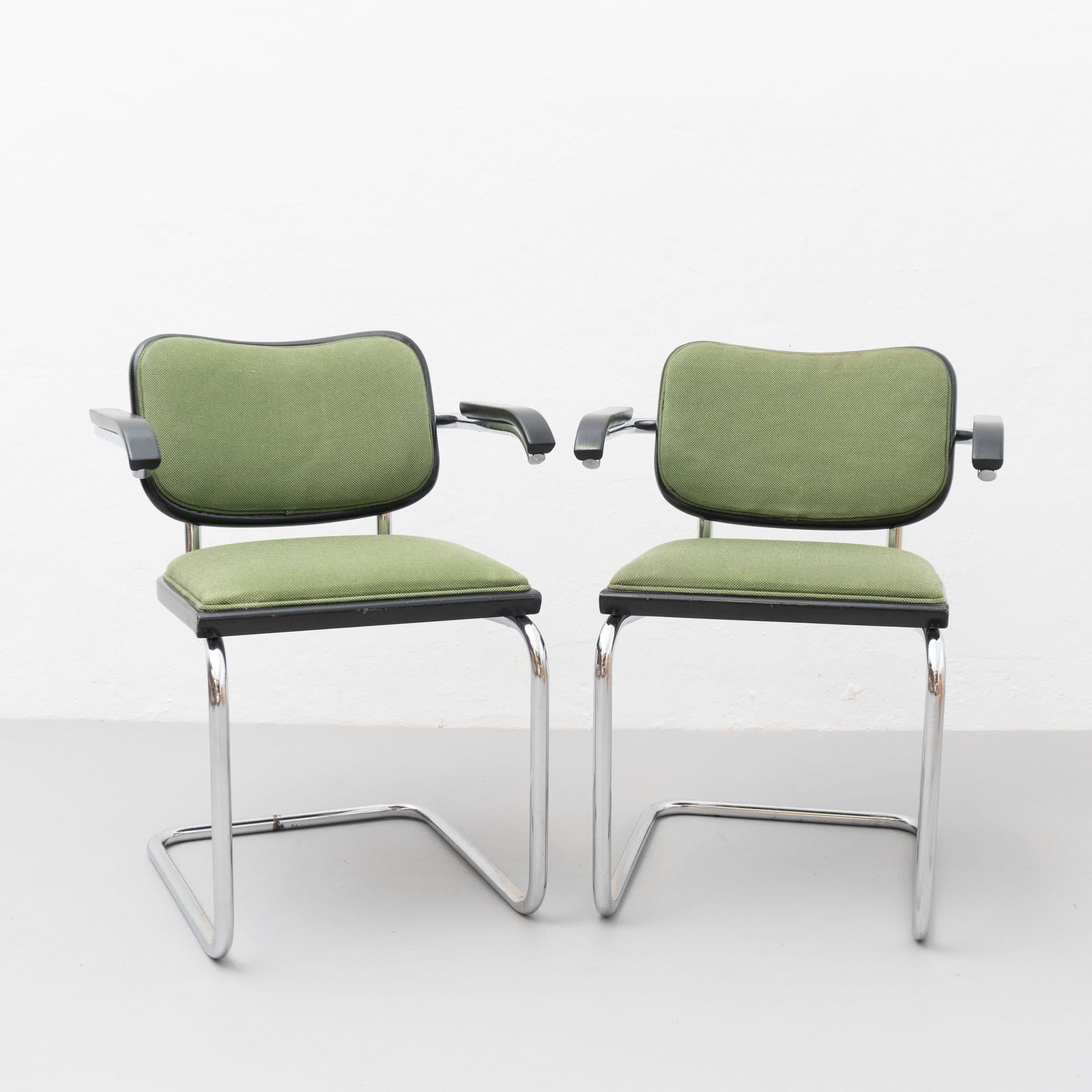Mid-Century Modern Set of Four Marcel Breuer Cesca Chairs by Gavina, circa 1970
