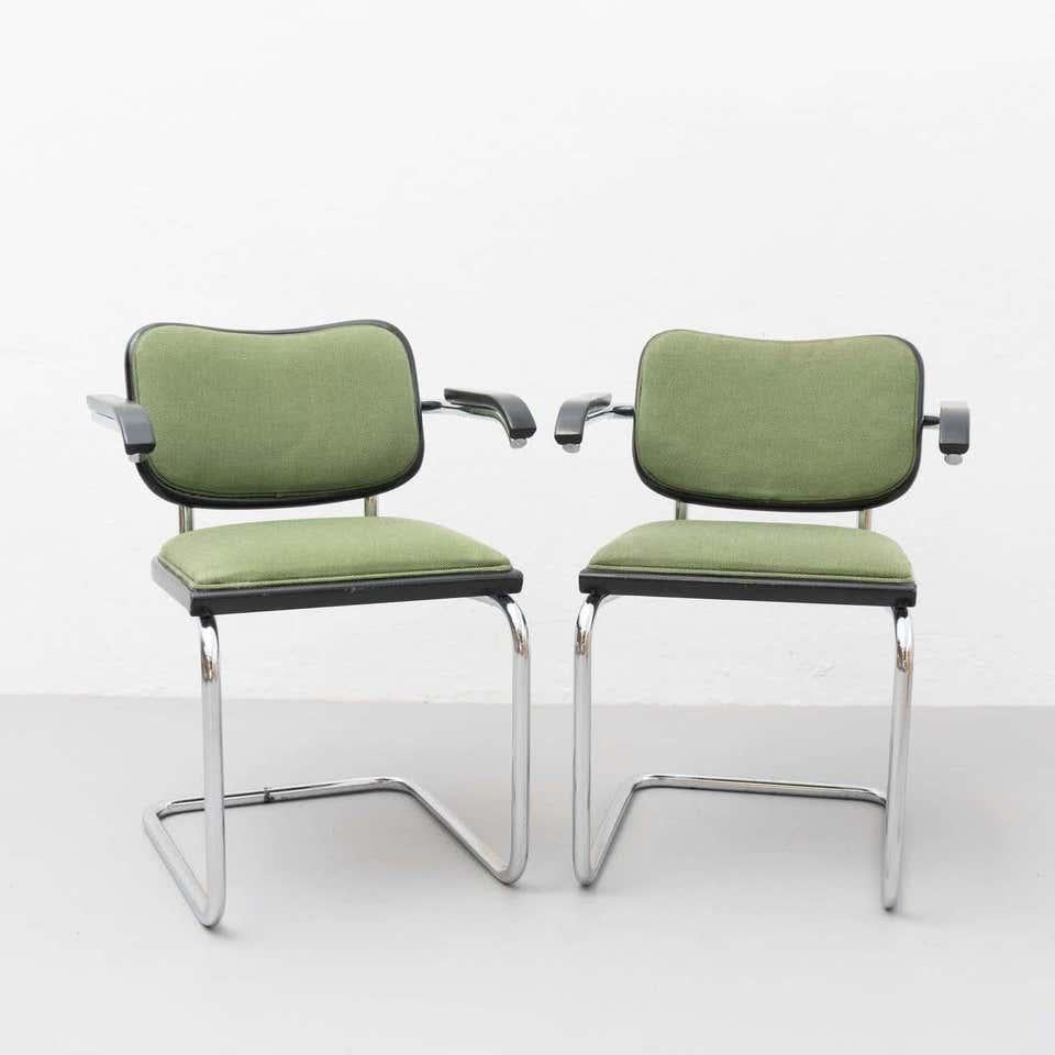 Ensemble de quatre chaises Cesca Marcel Breuer par Gavina, datant d'environ 1970 Bon état - En vente à Barcelona, Barcelona