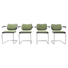 Set of Four Marcel Breuer Cesca Chairs by Gavina, circa 1970
