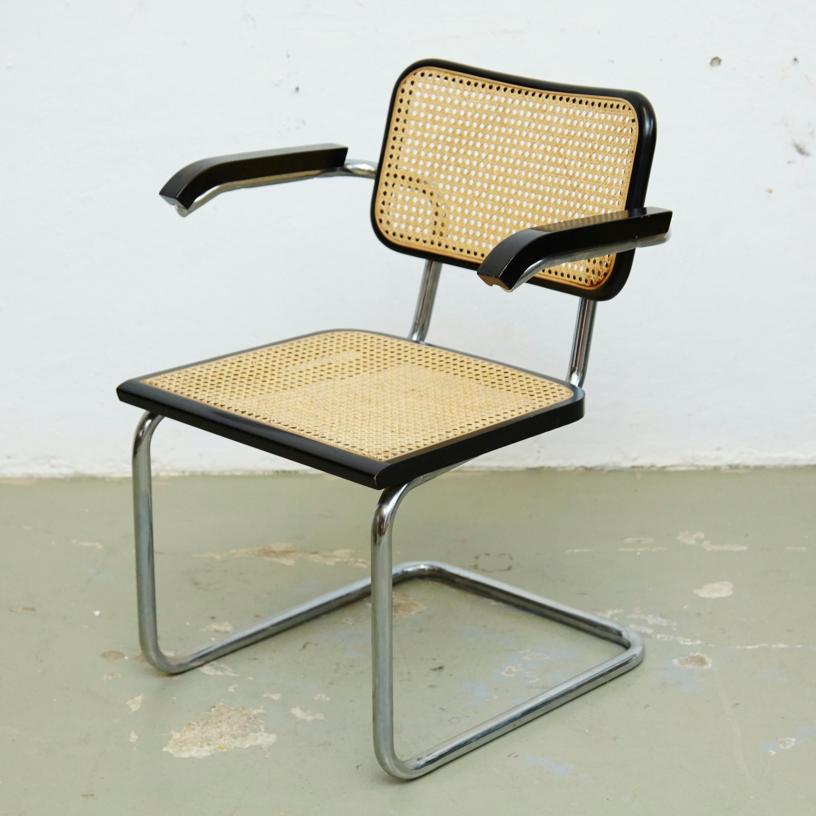 Metal Set of Four Marcel Breuer Cesca Chairs, circa 1970