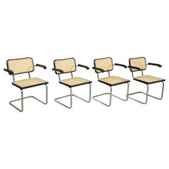 Set of Four Marcel Breuer Cesca Chairs, circa 1970