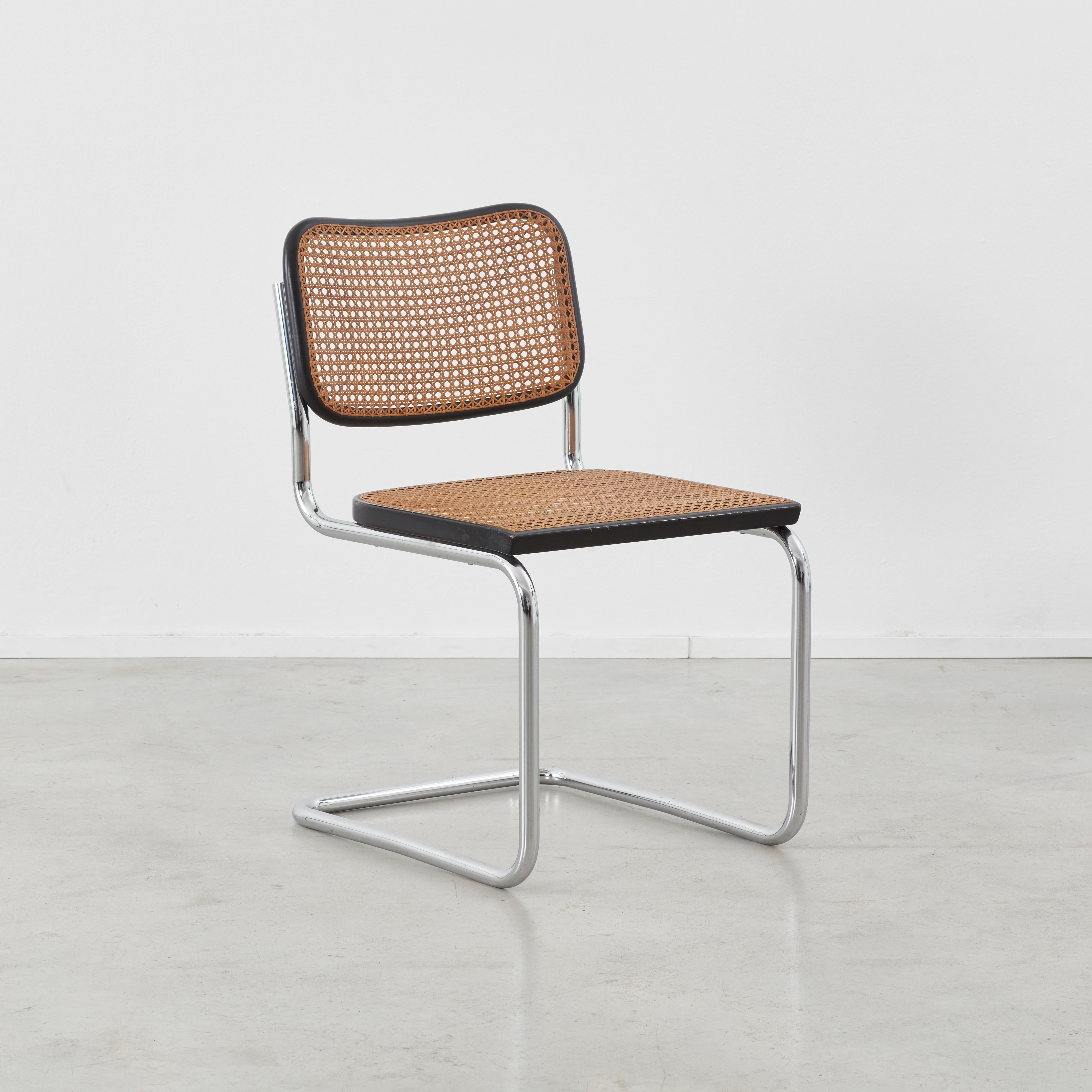 Modern Set of Four Marcel Breuer Cesca Chairs for Gavina, Italy, 1950s