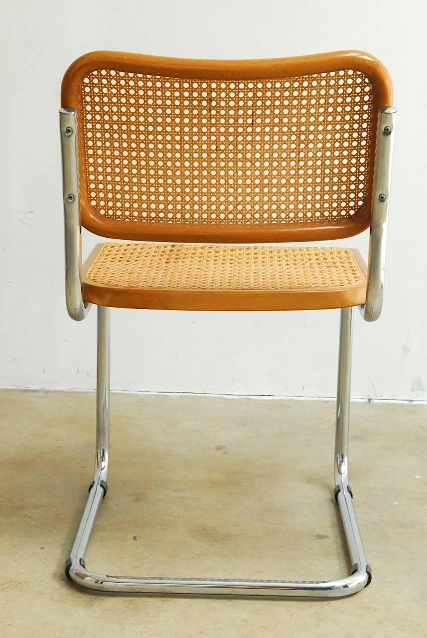 Set of Four Marcel Breuer Italian Cesca Chairs 2