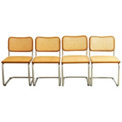 Set of Four Marcel Breuer Italian Cesca Chairs