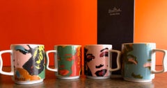 Set of Four Marilyn Monroe Coffee Mugs after Warhol for Rosenthal Studio-Line