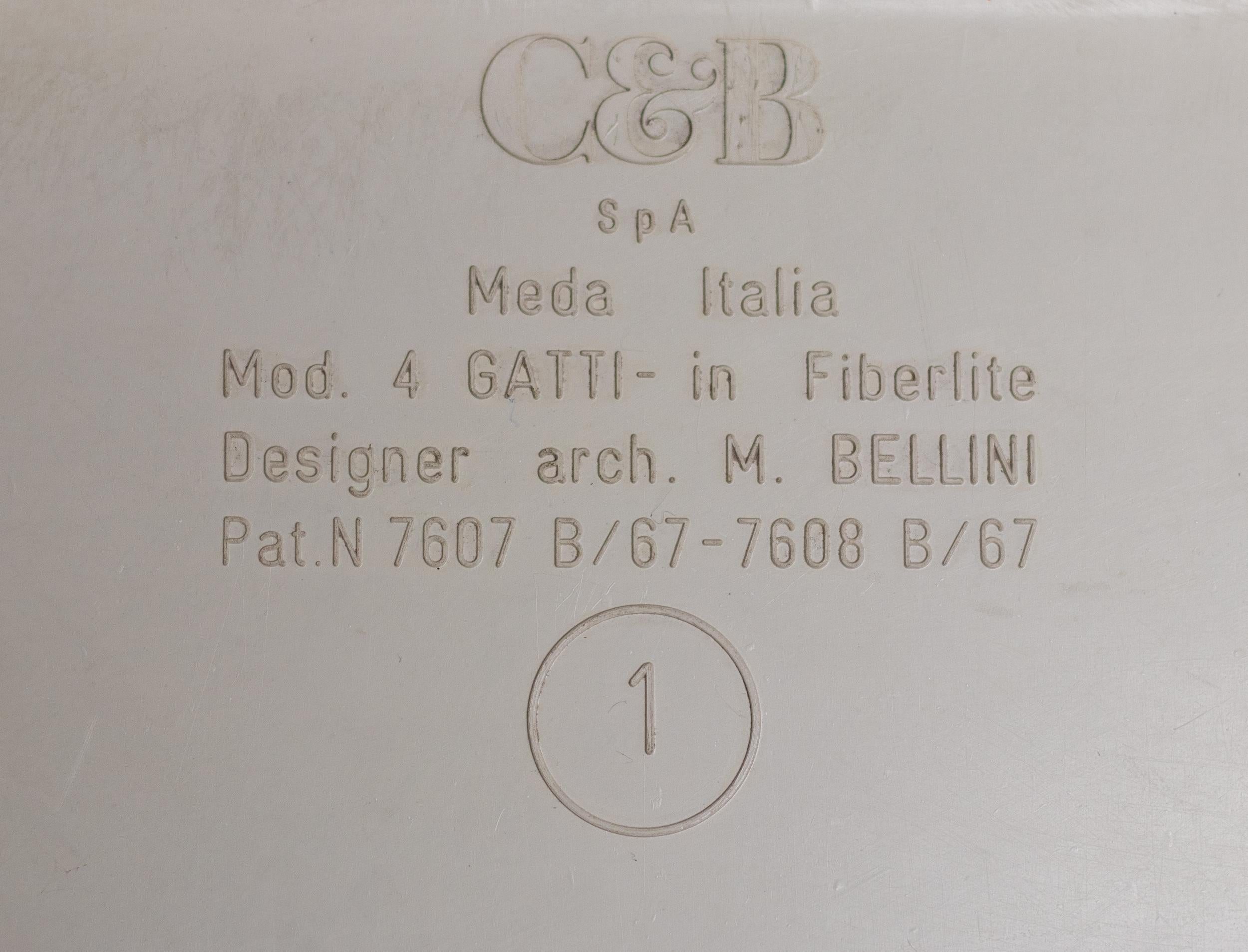 Satz von vier Mario Bellini-Nesting-Tischen, Quattro Gatti, Italien, 1967 (20. Jahrhundert) im Angebot