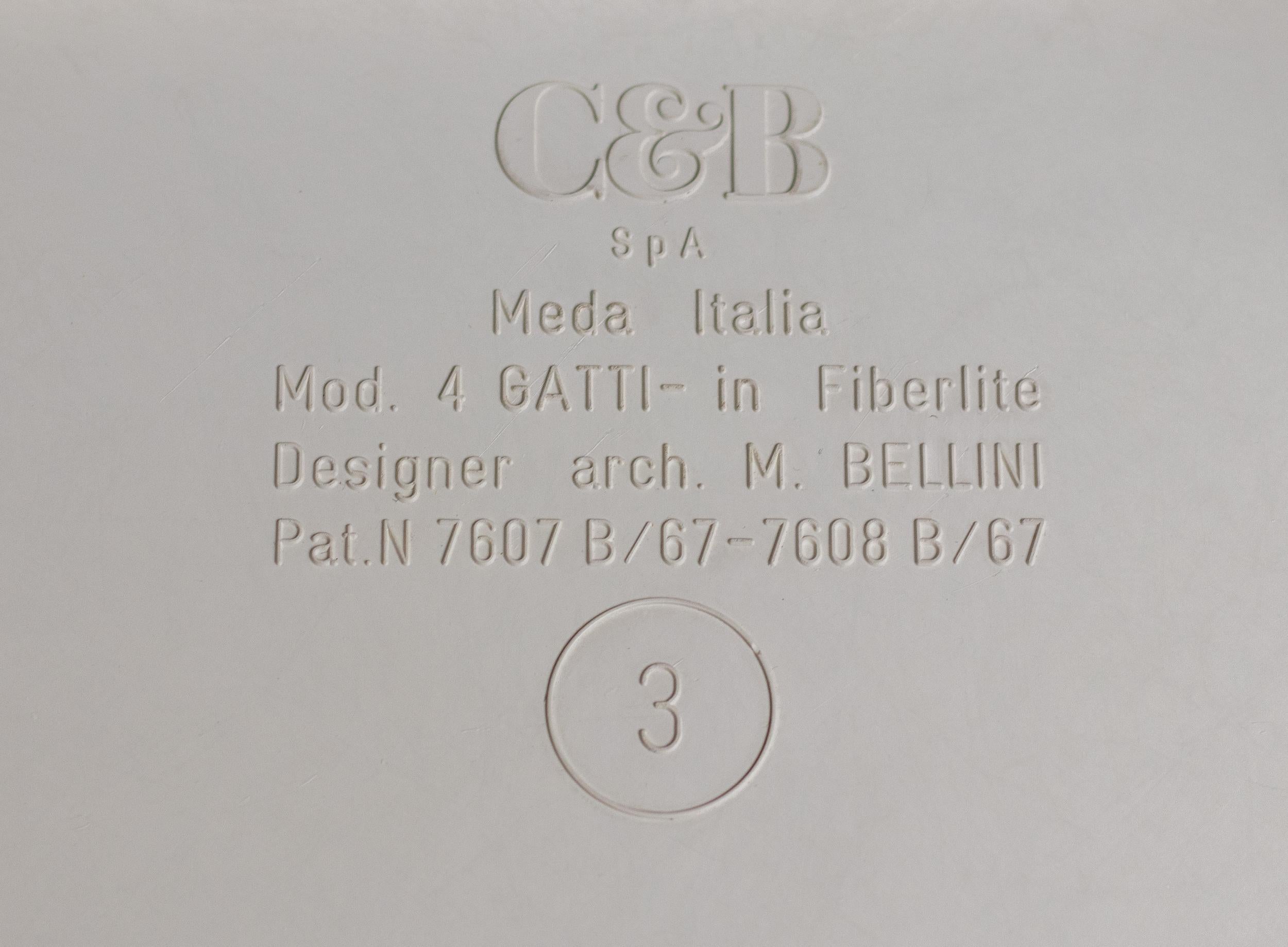 Satz von vier Mario Bellini-Nesting-Tischen, Quattro Gatti, Italien, 1967 im Angebot 1