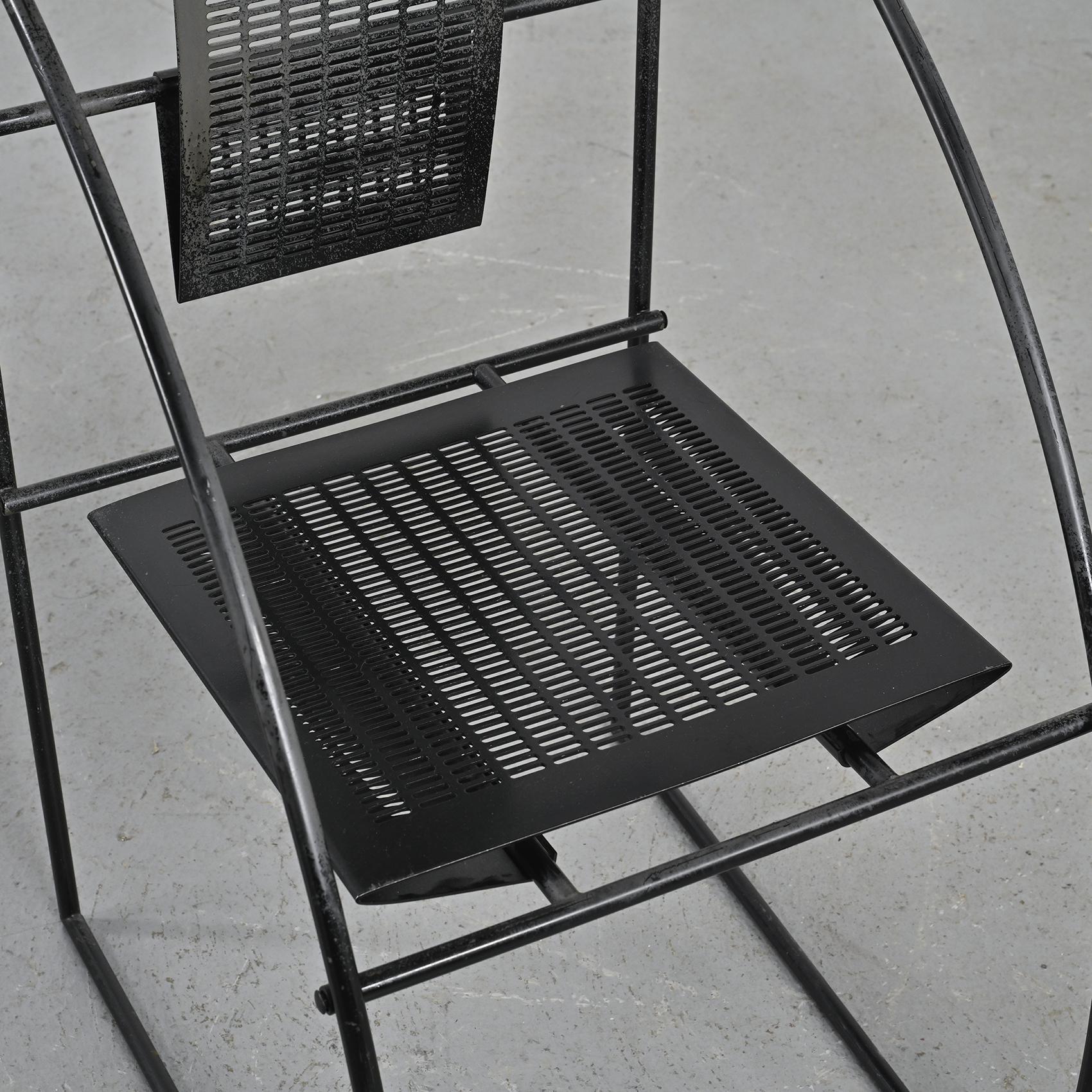 Set of four Mario Botta Quinta Chairs, Alias Italy, circa 1985 3