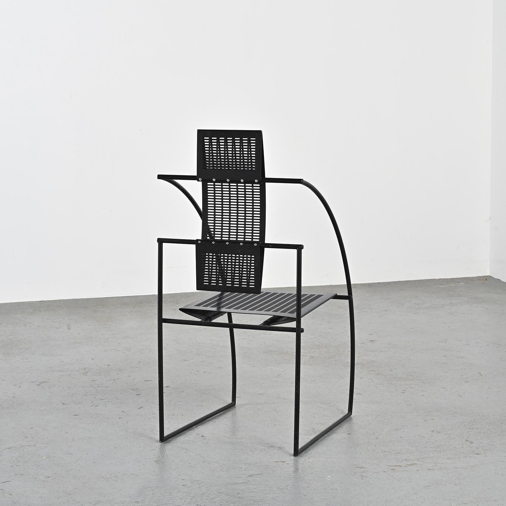 Set of four Mario Botta Quinta Chairs, Alias Italy, circa 1985 4