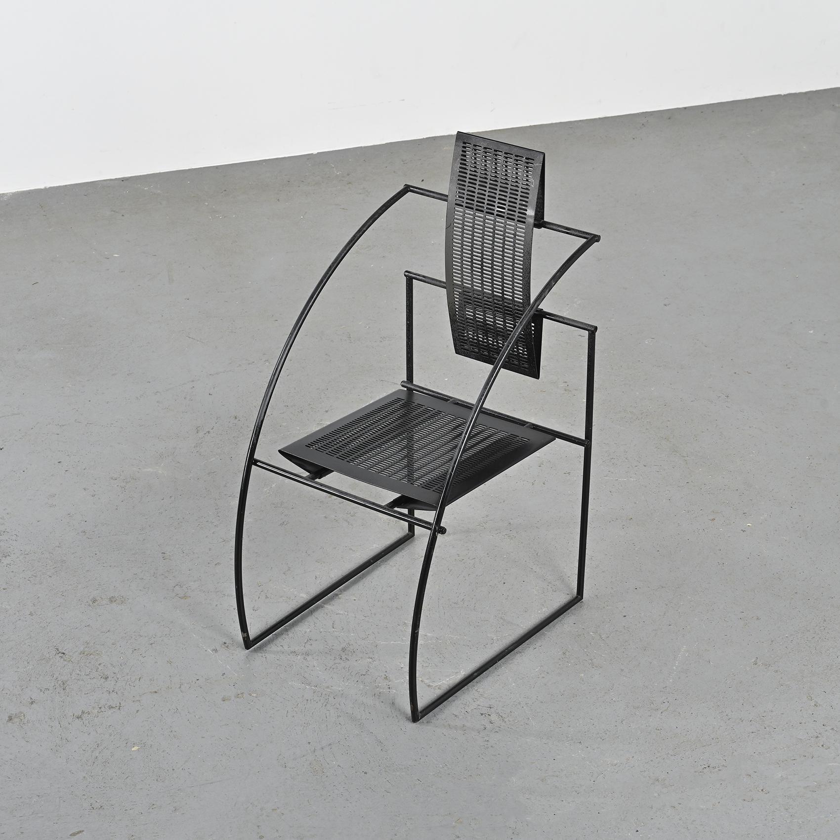 Set of four Mario Botta Quinta Chairs, Alias Italy, circa 1985 6