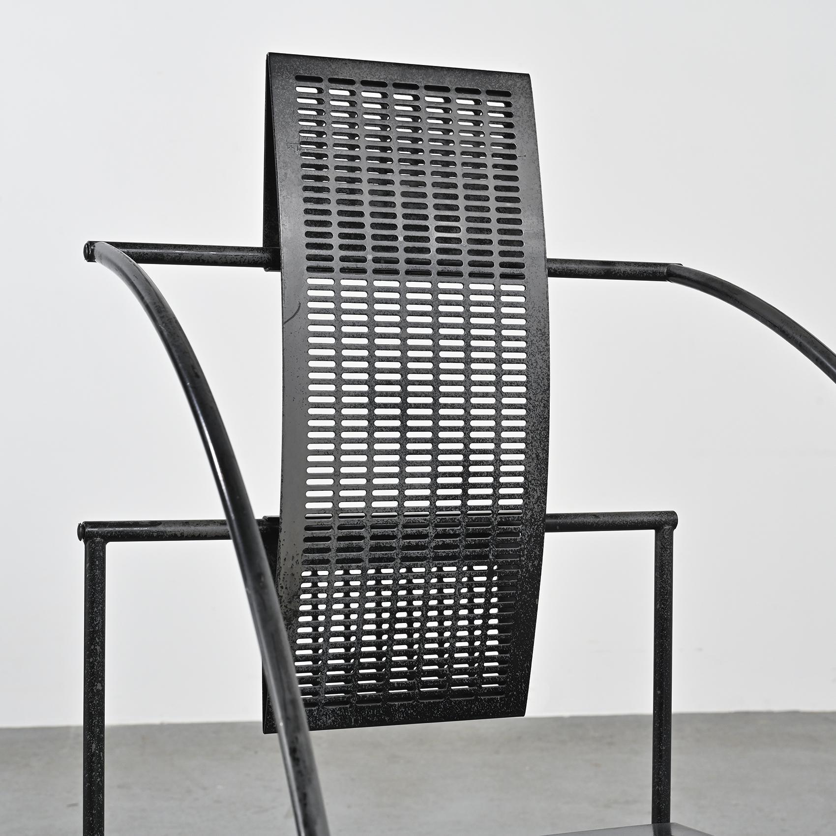 Set of four Mario Botta Quinta Chairs, Alias Italy, circa 1985 2