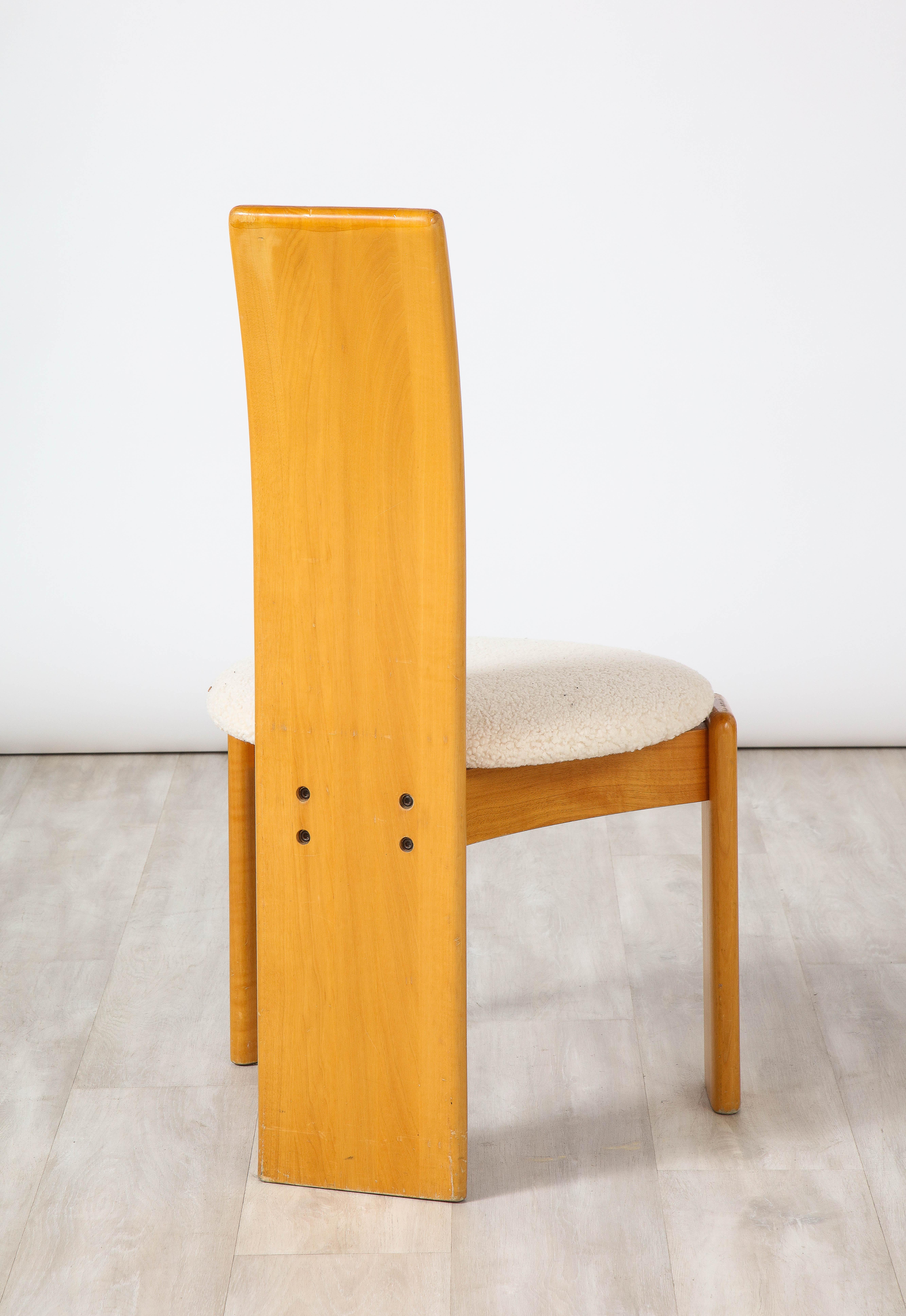Milieu du XXe siècle Afra & Tobia Scarpa Ensemble de quatre chaises de salle à manger, vers 1960 en vente