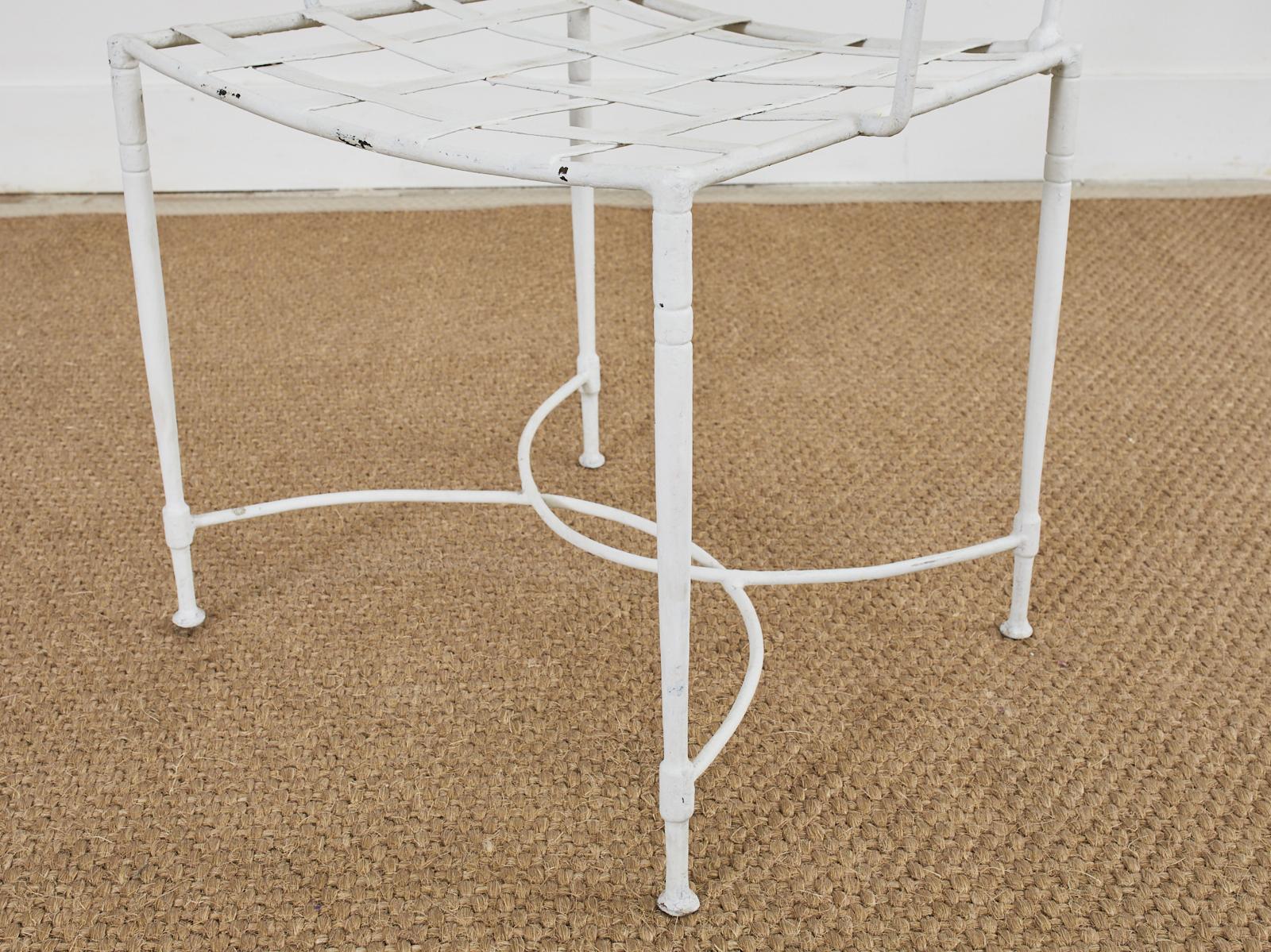 Ensemble de quatre chaises de salle à manger de jardin Mario Papperzini pour Salterini en vente 9