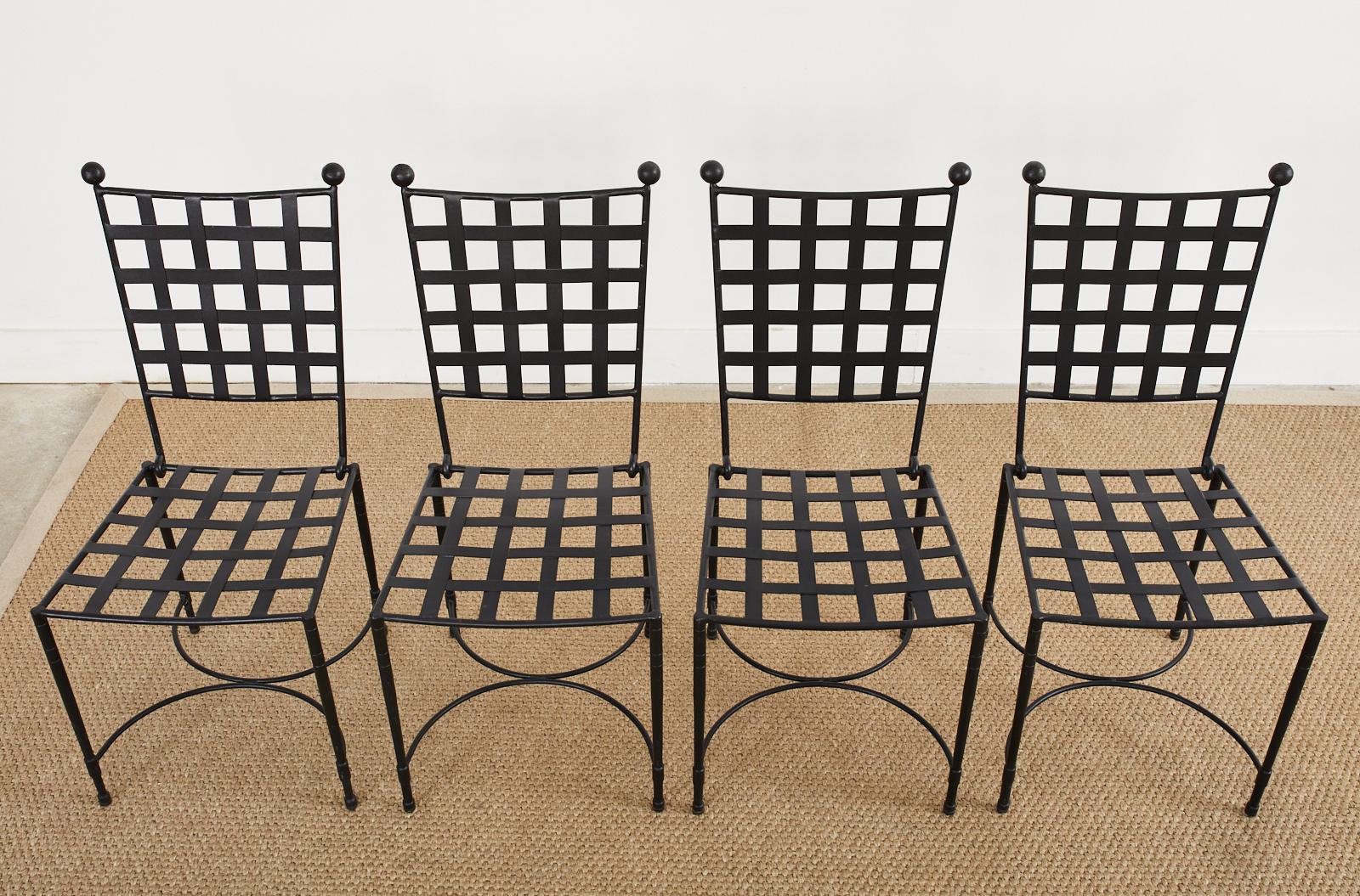 Mid-Century Modern Set of Four Mario Papperzini for Salterini Style Dining Chairs