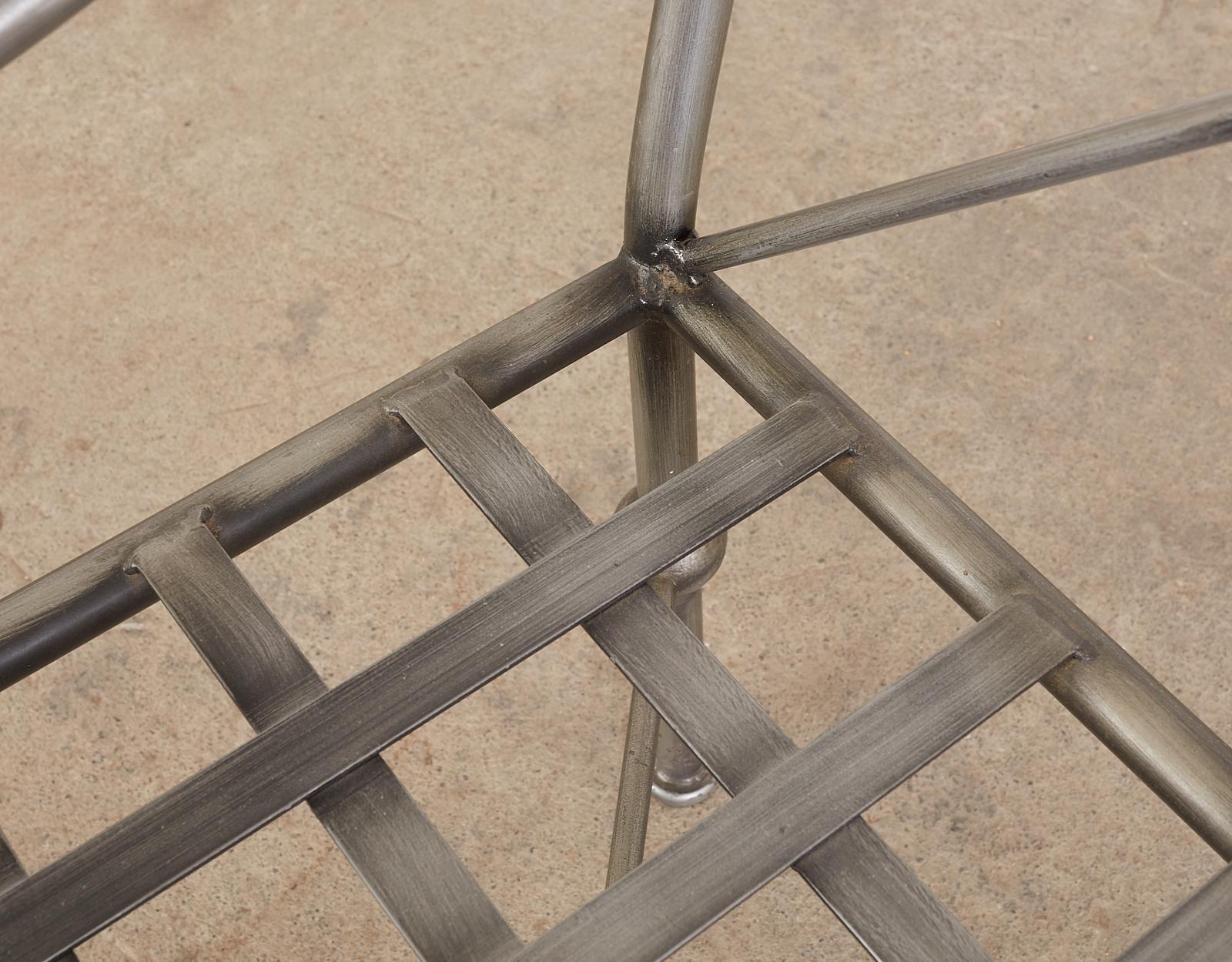 Set of Four Mario Papperzini for Salterini Style Garden Chairs 8