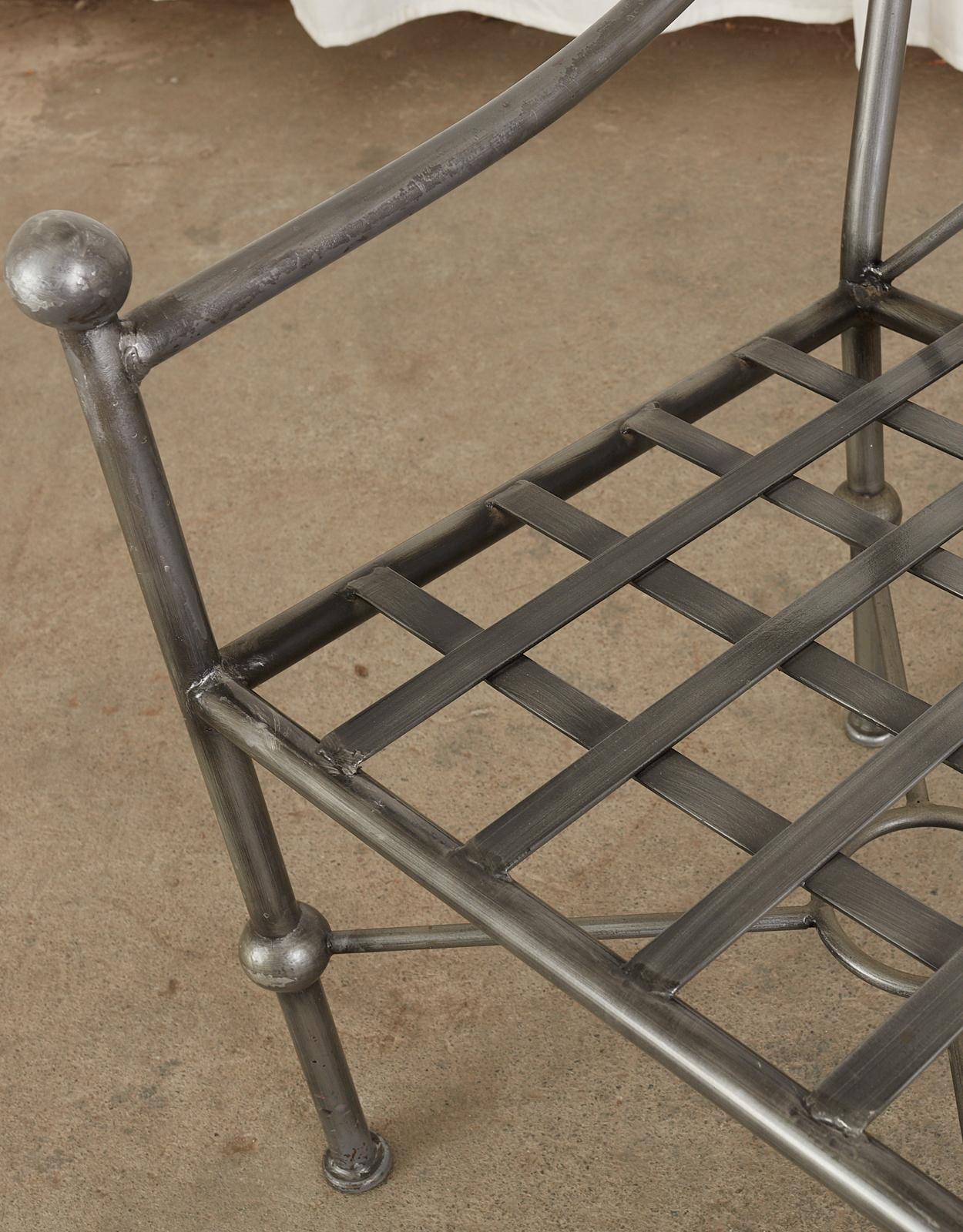 20th Century Set of Four Mario Papperzini for Salterini Style Garden Chairs