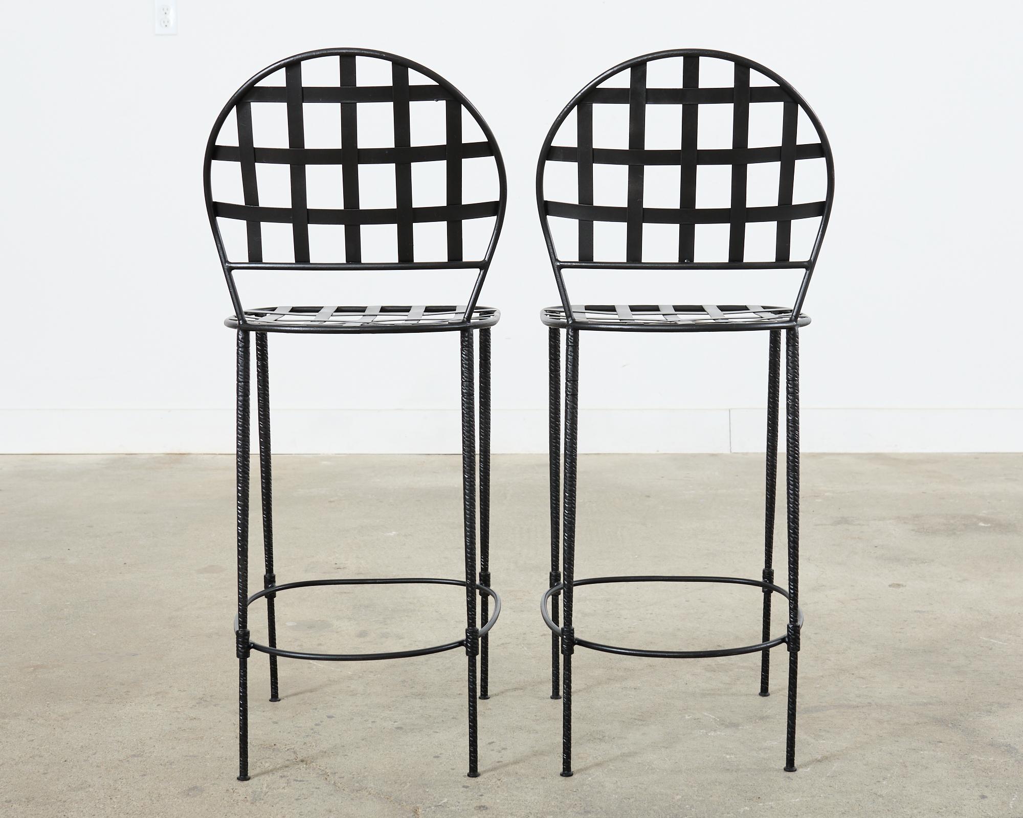 Set of Four Mario Papperzini Salterini Amalfi Style Barstools 8
