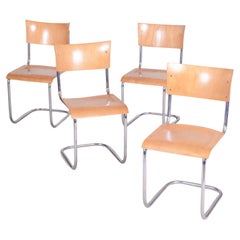 Set of Four Mart Stam Dining Chairs, 1930s