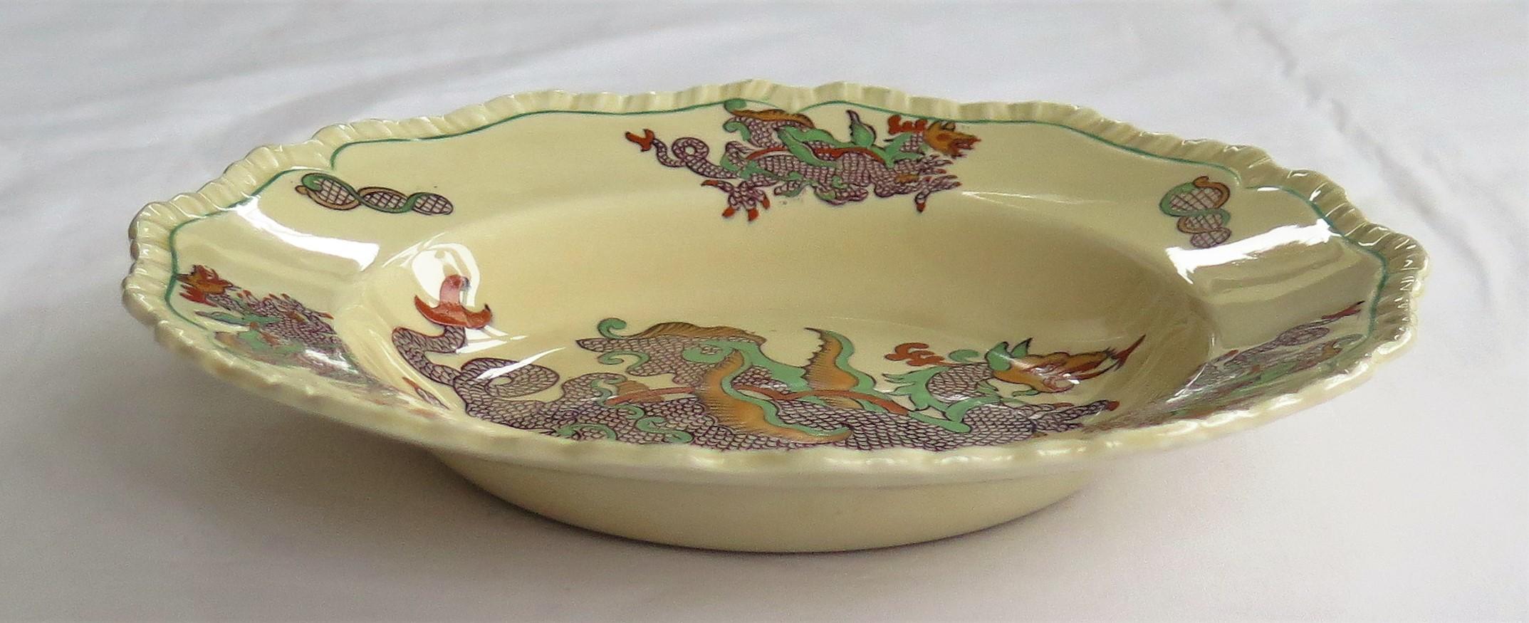 Set of FOUR Masons Ironstone Bowls in Chinese Dragon Pattern, circa 1900 For Sale 6