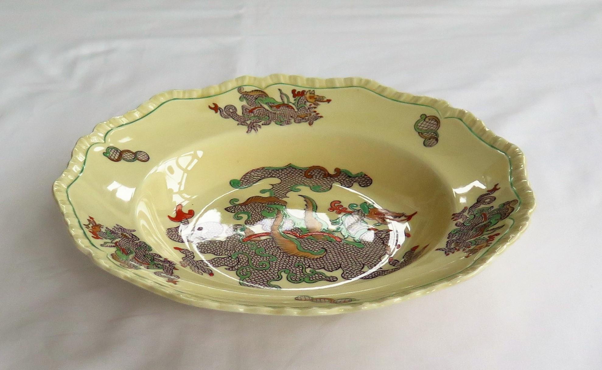 Set of FOUR Masons Ironstone Large Bowls in Chinese Dragon Pattern, Circa 1900 In Good Condition For Sale In Lincoln, Lincolnshire