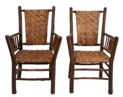 Set of Four Matching  Old Hickory Chairs And Rockers-Set of Four