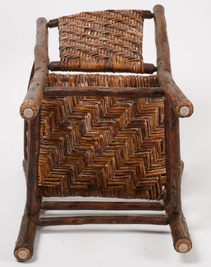 Hand-Crafted Set of Four Matching  Old Hickory Chairs And Rockers-Set of Four