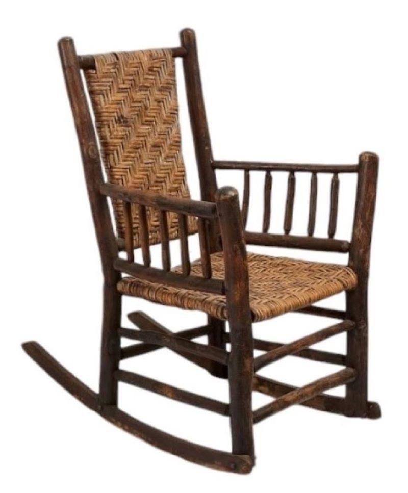 Set of Four Matching  Old Hickory Chairs And Rockers-Set of Four 1