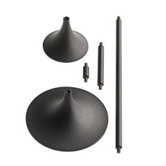 Set of Four Max Brüel 'Jazz' Candleholders, Steel with Black Powder Coating