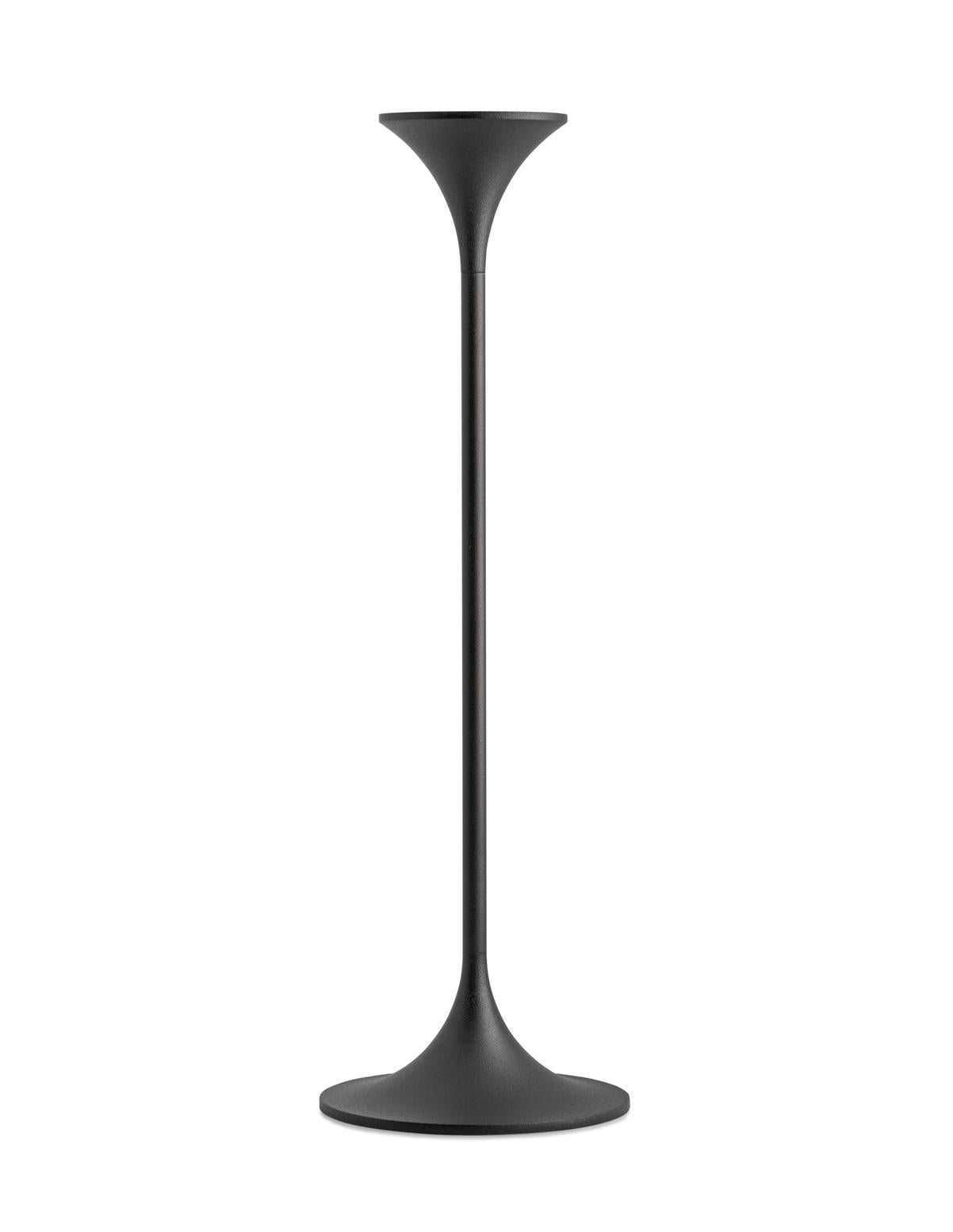 Set of Four Max Brüel 'Jazz' Candleholders, Steel with Black Powder Coating For Sale 1