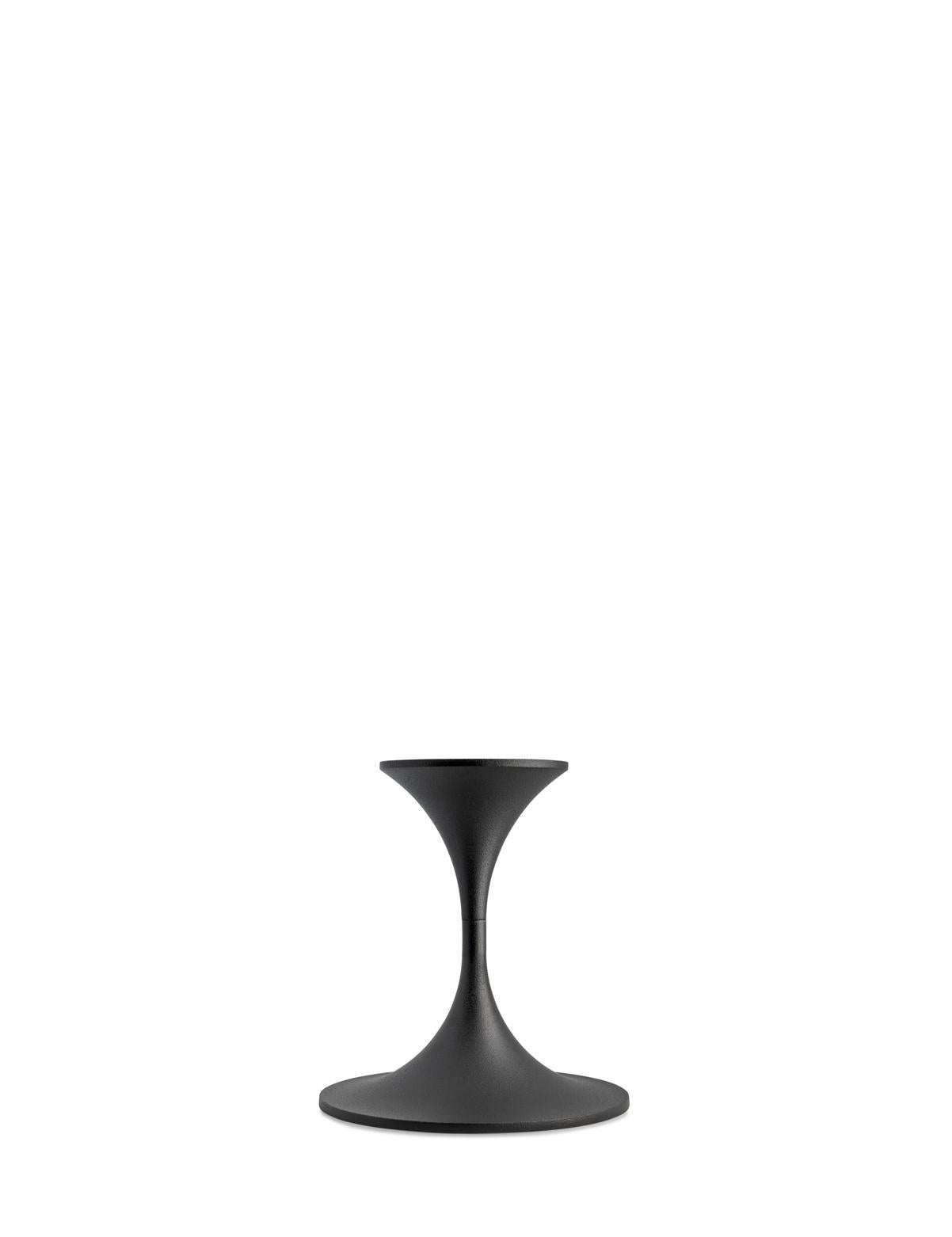 Set of Four Max Brüel 'Jazz' Candleholders, Steel with Black Powder Coating 3