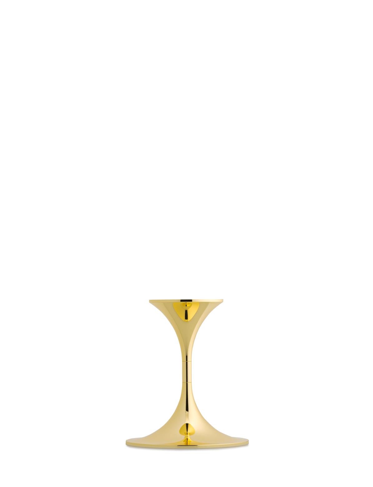 Ensemble de quatre chandeliers ''Jazz'' de Max Brüel, acier avec placage en laiton en vente 2