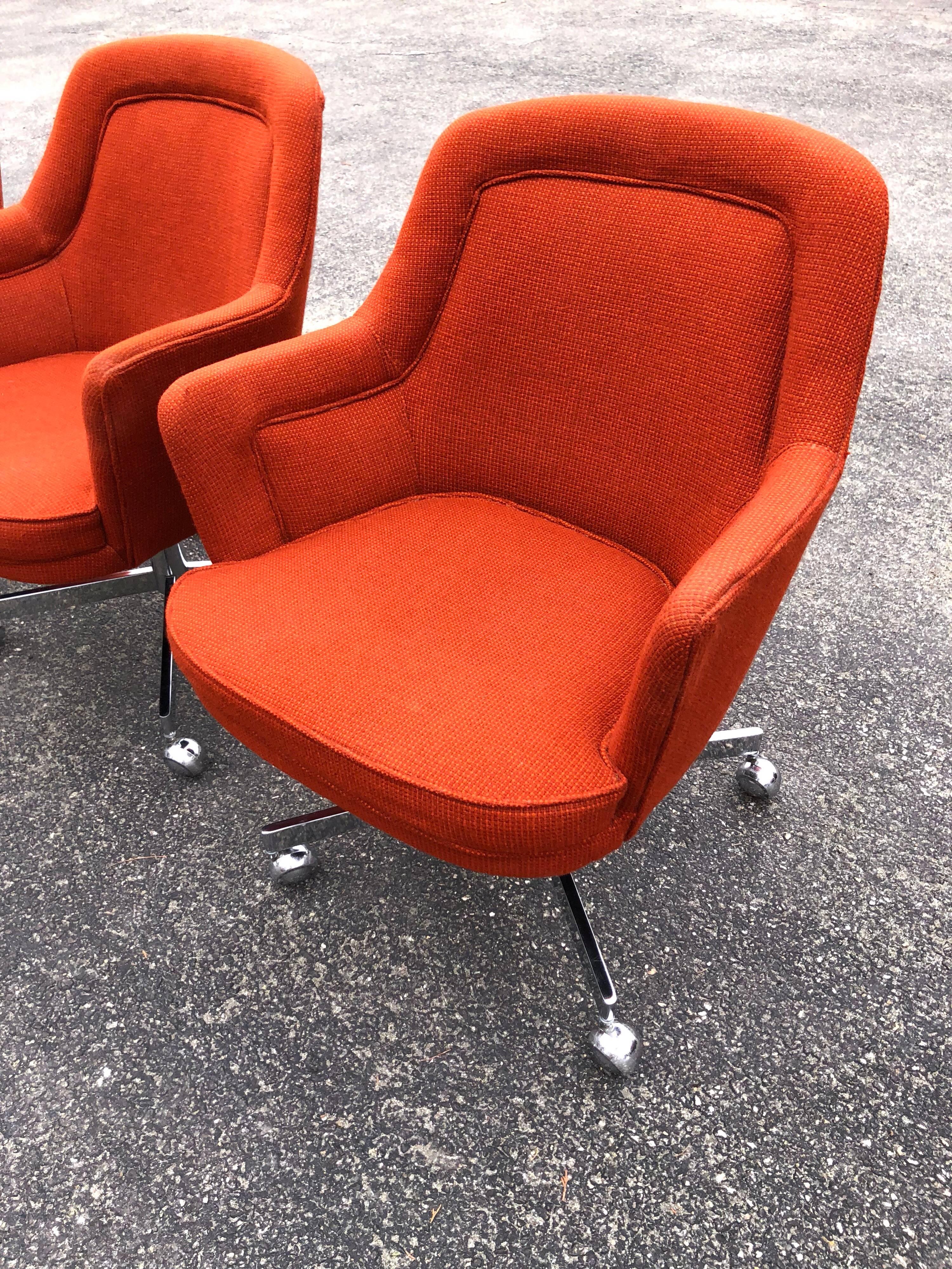 American Set of Four Chairs, in the style of Max Pearson for Knoll