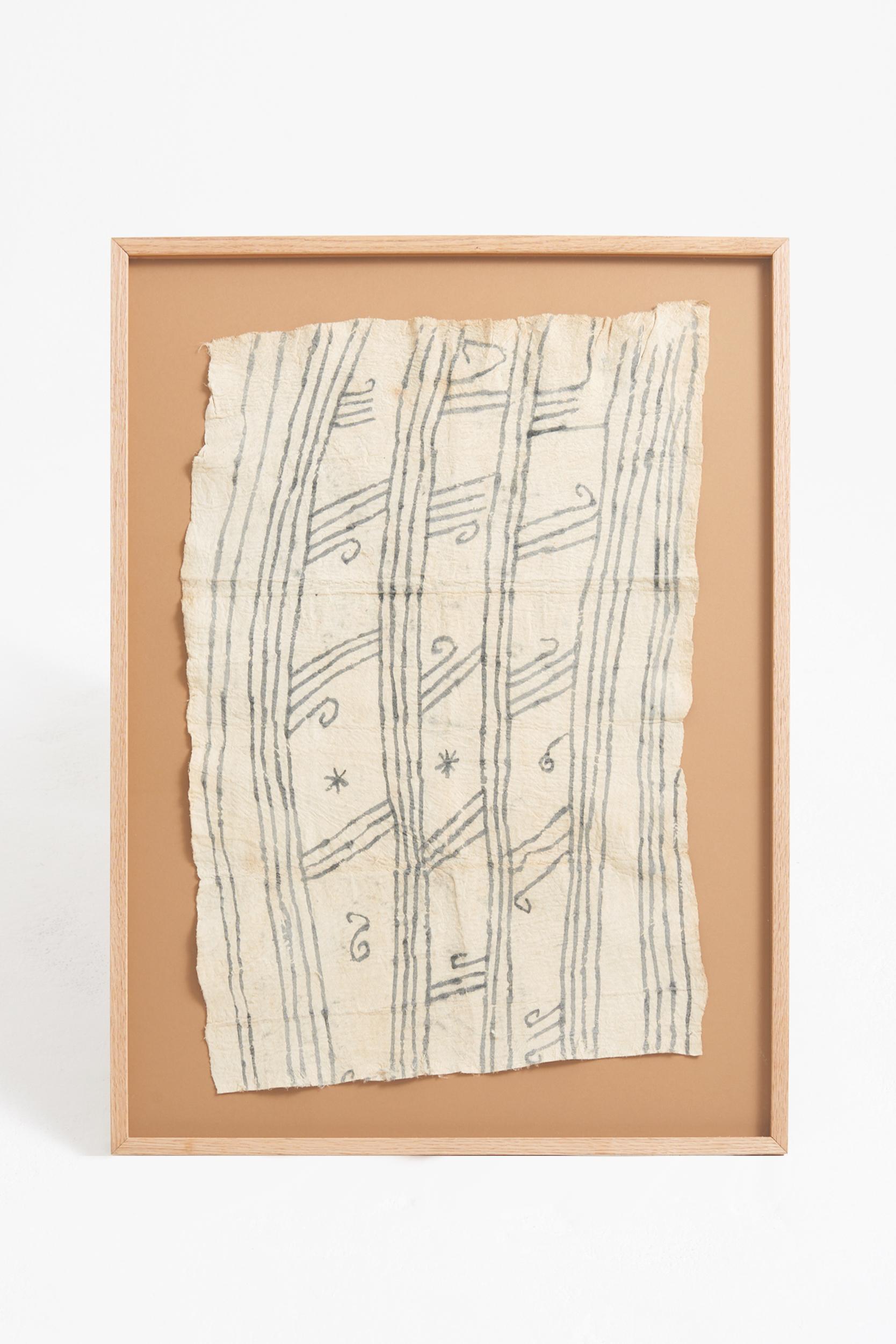 20th Century Set of Four Mbuti Bark Cloths