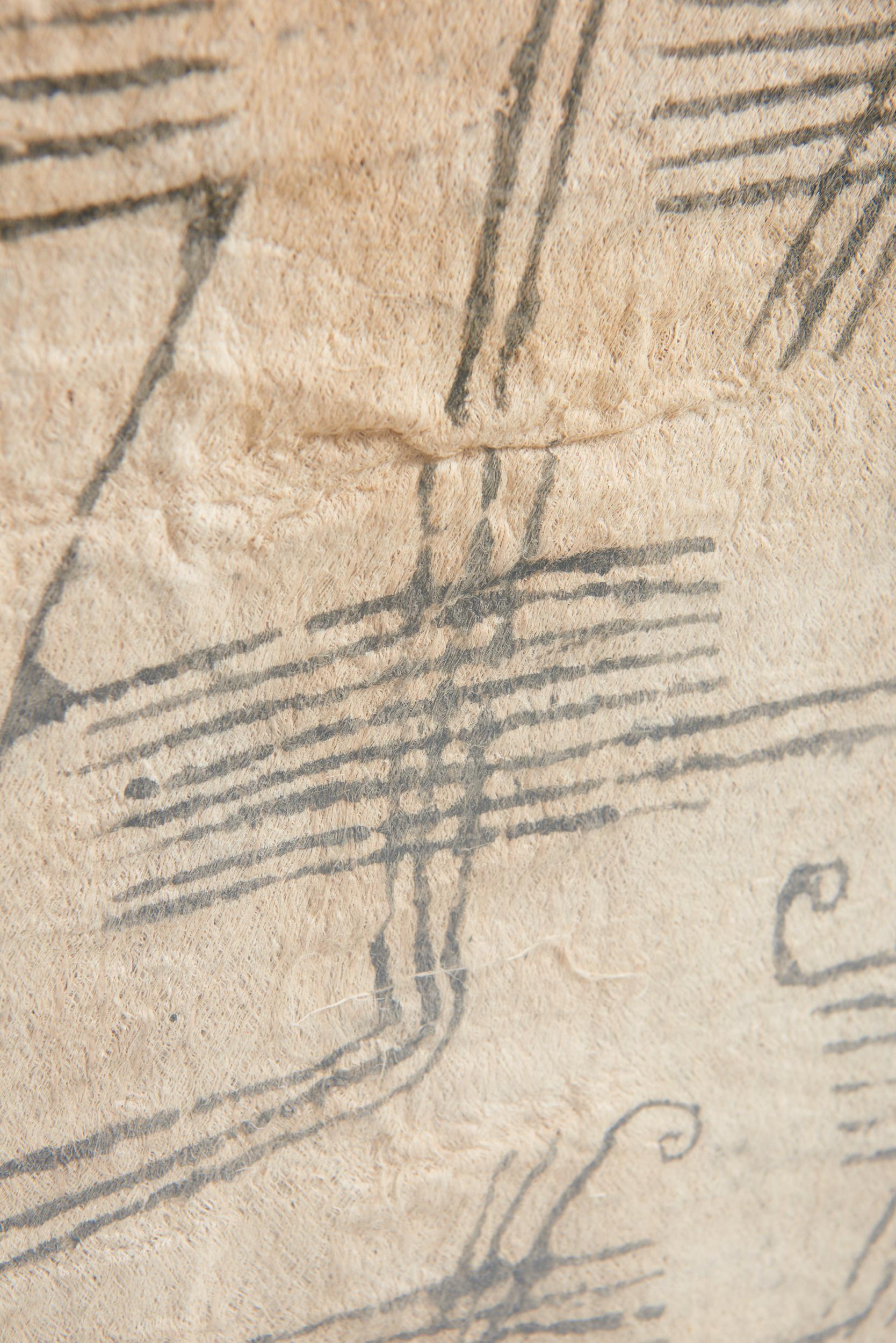 Fabric Set of Four Mbuti Bark Cloths