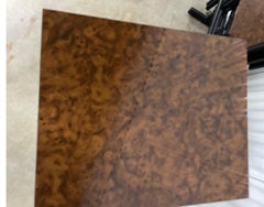 Set of Four MCM Style Burlwood Laminate Tray Tables