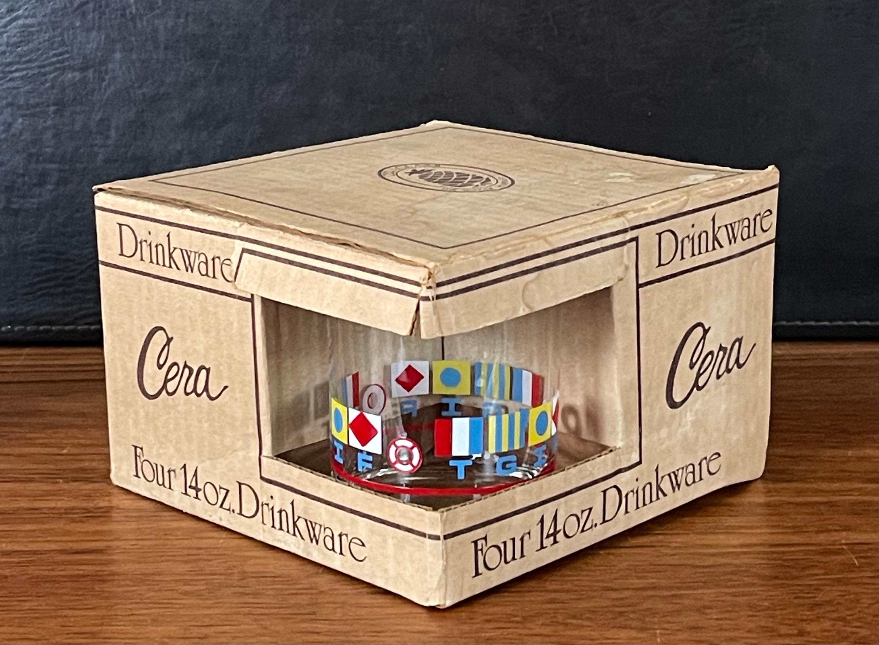 Juego de cuatro vasos altos MCM 