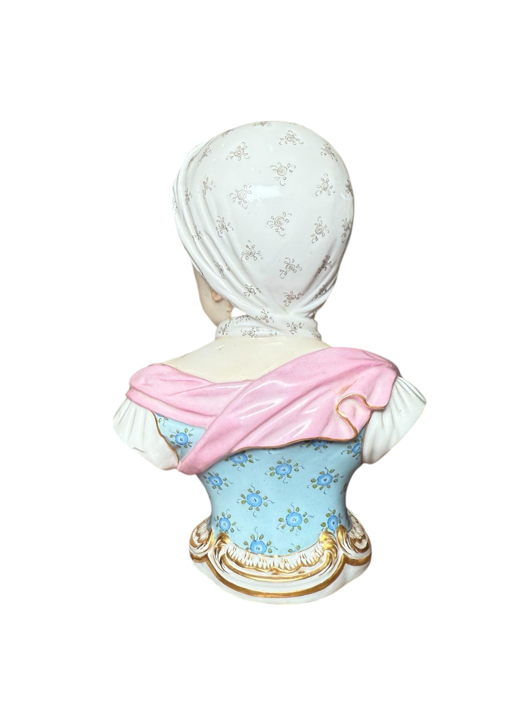 Set di quattro busti di Meissen Porcelain dei figli dei Borbone in vendita 1