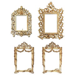 Set of Four Metal French Picture Frames