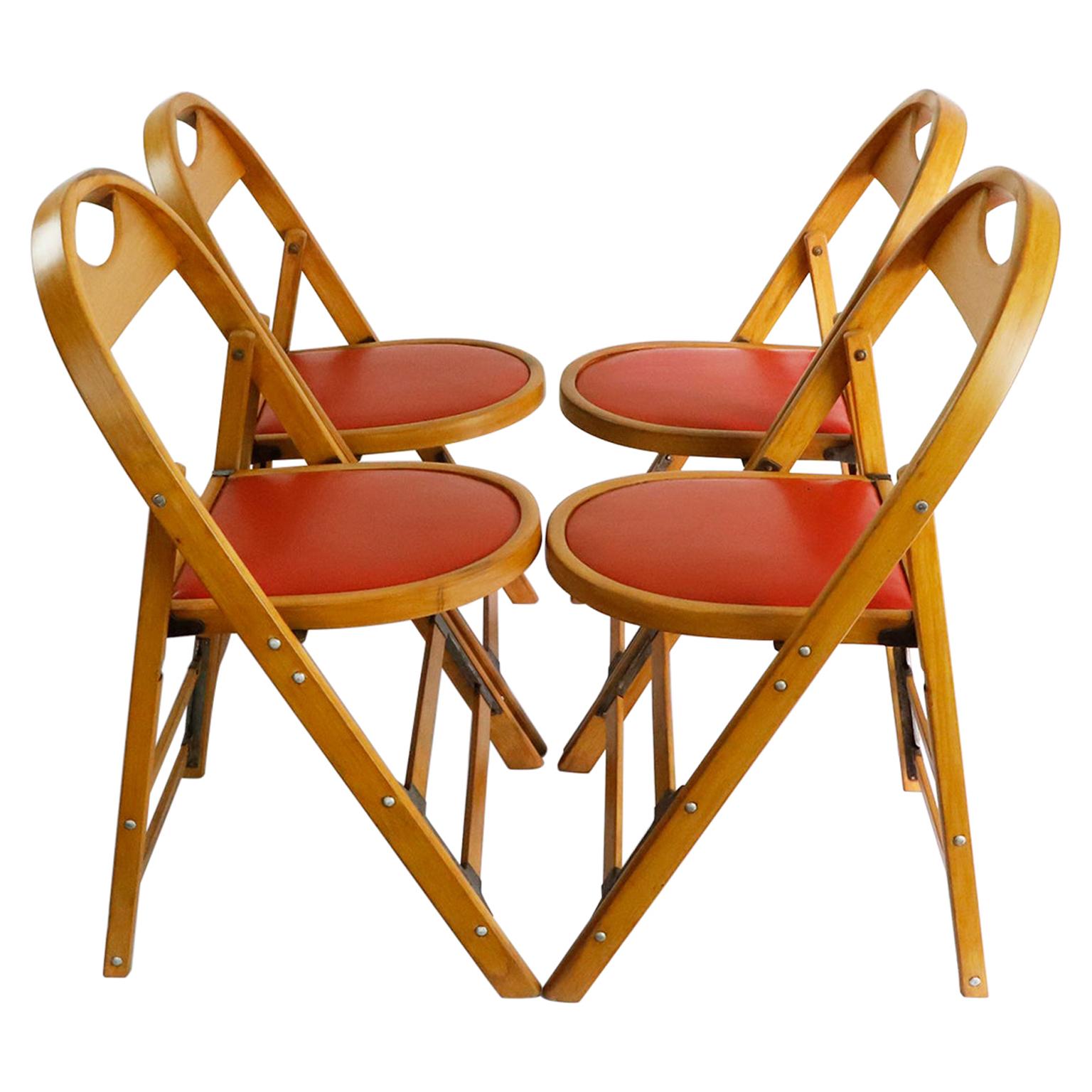 Set of Four Mexican Folding Chairs  by “Silleria La Malinche“