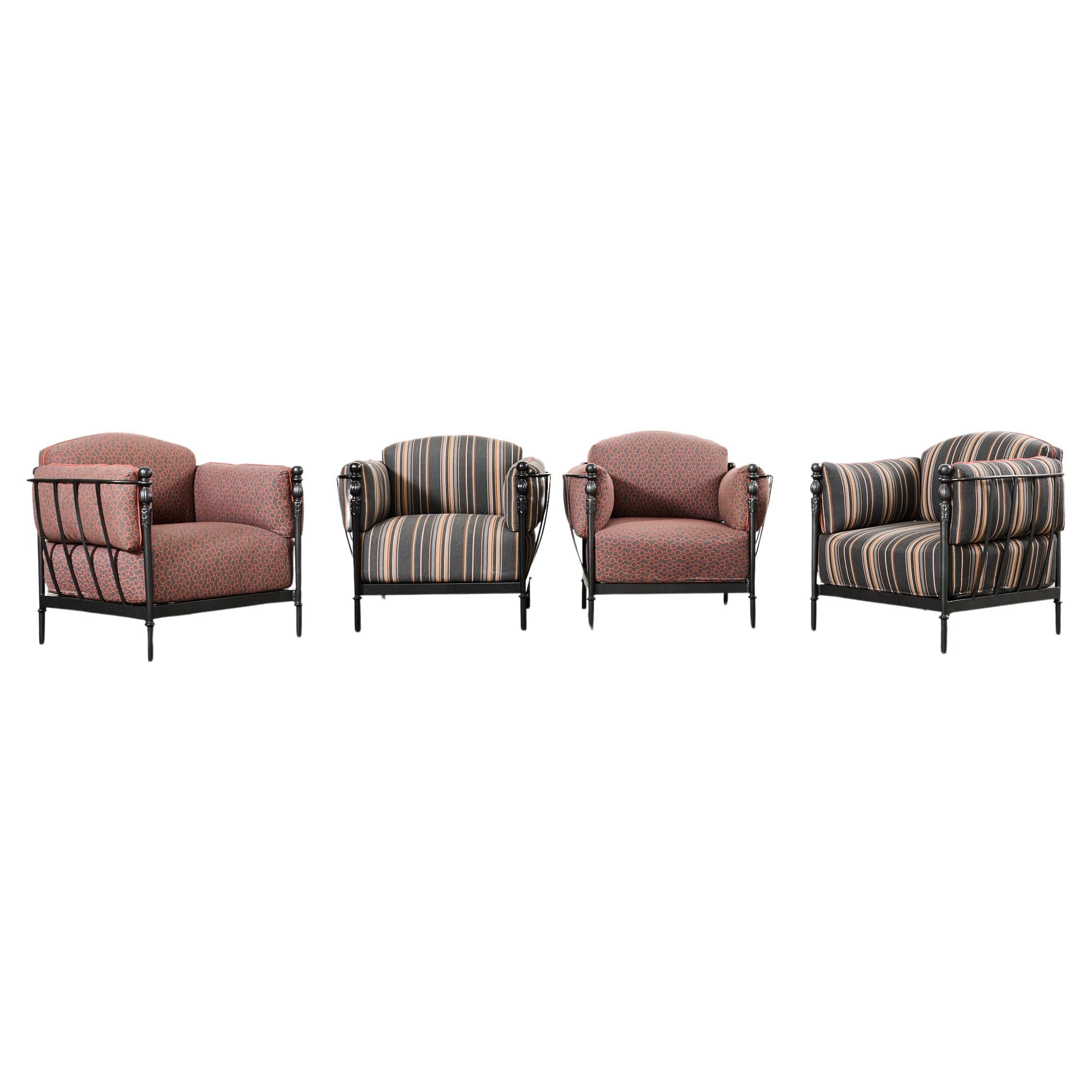 Juego de cuatro sillas Michael Taylor Design Montecito
