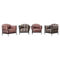 Juego de cuatro sillas Michael Taylor Design Montecito