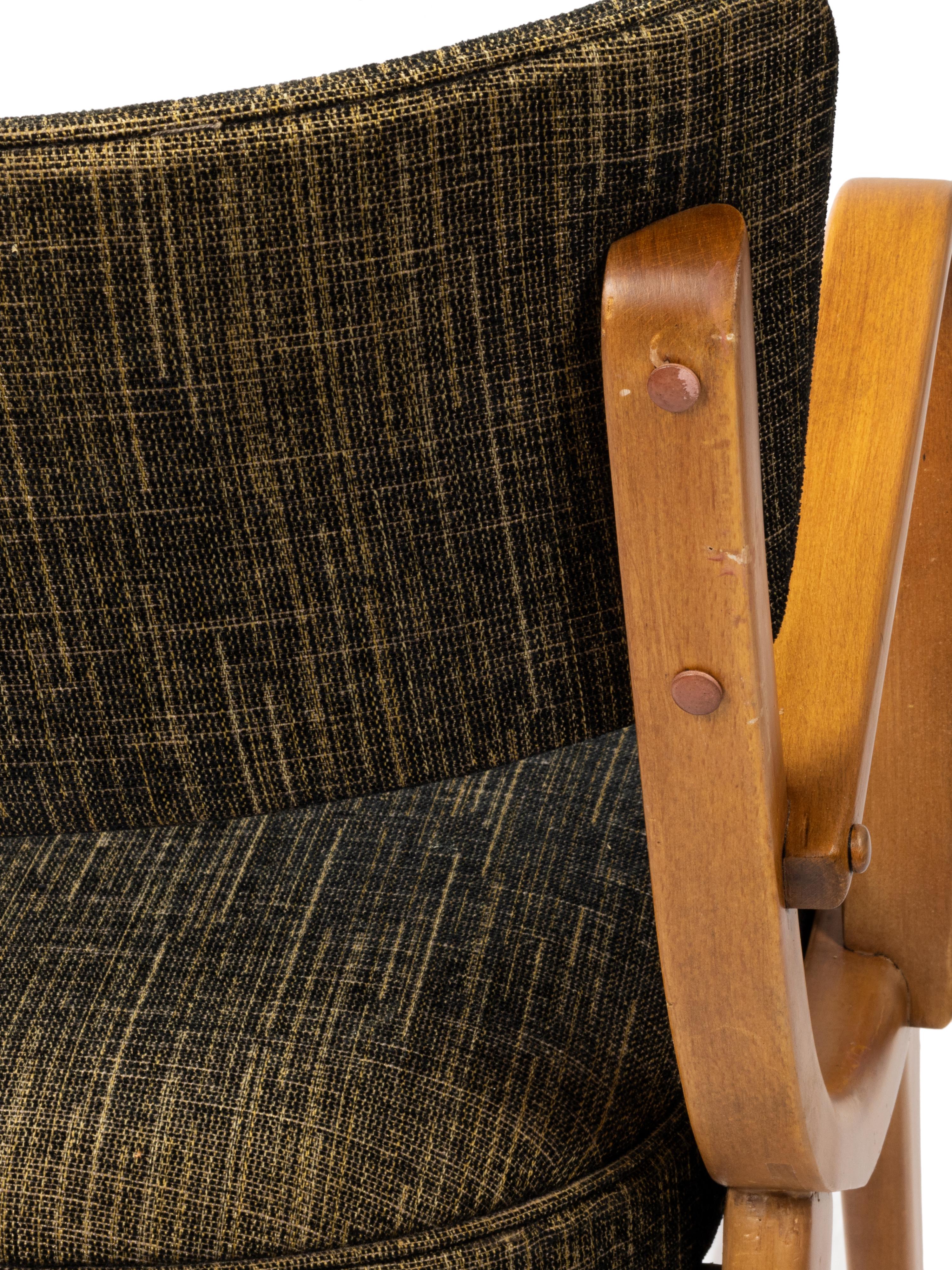 Set di quattro poltrone di metà secolo, 1952 - 1960, Danimarca in vendita 5